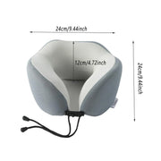 Memory Foam U Shaped Neck Pillow Travel Portable Office Nap Support Pillow - Black V528-NECK-PILLOW-BLACK-586141
