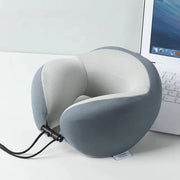 Memory Foam U Shaped Neck Pillow Travel Portable Office Nap Support Pillow - Black V528-NECK-PILLOW-BLACK-586141