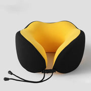 Memory Foam U Shaped Neck Pillow Travel Portable Office Nap Support Pillow - Black V528-NECK-PILLOW-BLACK-586141