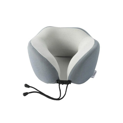 Memory Foam U Shaped Neck Pillow Travel Portable Office Nap Support Pillow - Grey V528-NECK-PILLOW-GREY-638168