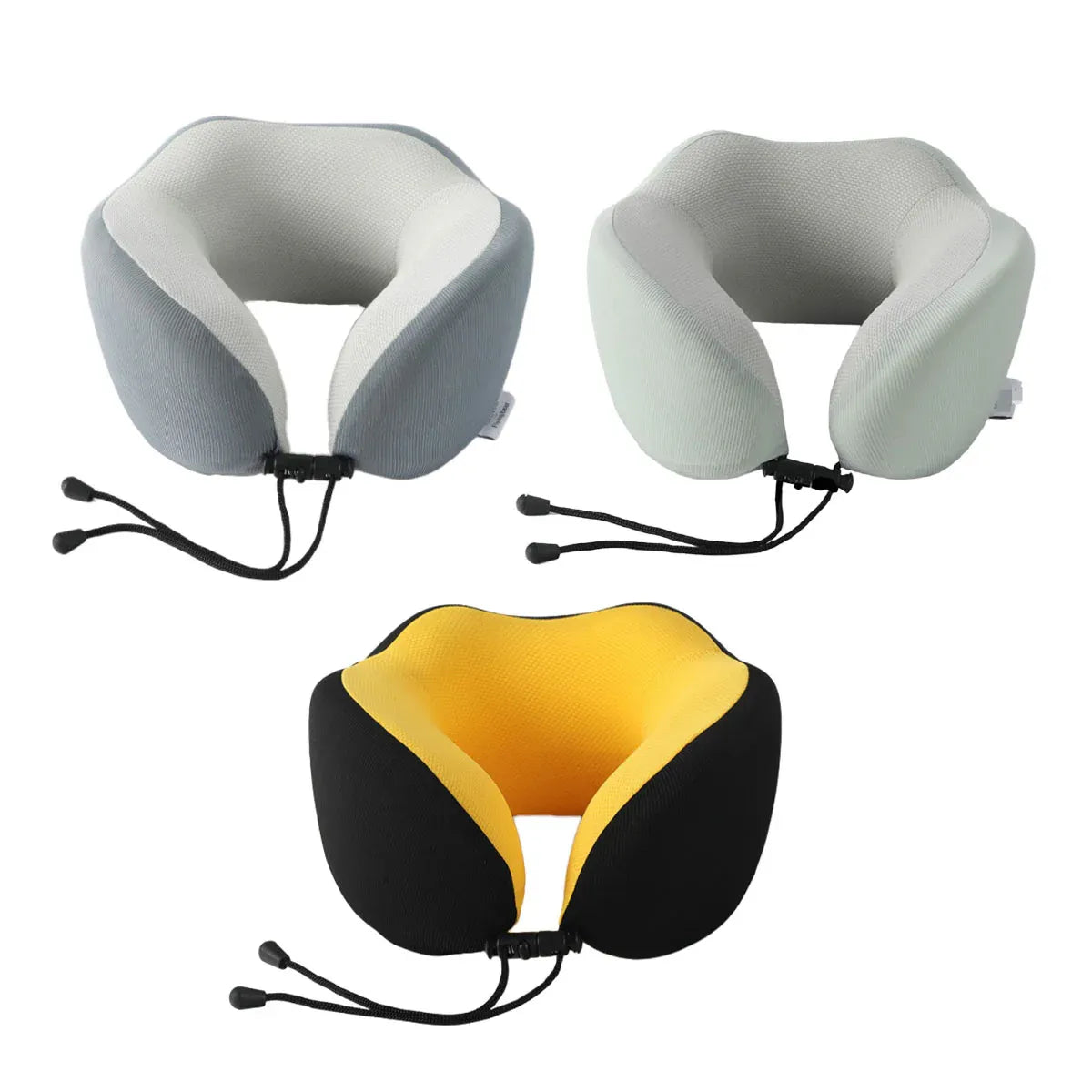 Memory Foam U Shaped Neck Pillow Travel Portable Office Nap Support Pillow - Grey V528-NECK-PILLOW-GREY-638168