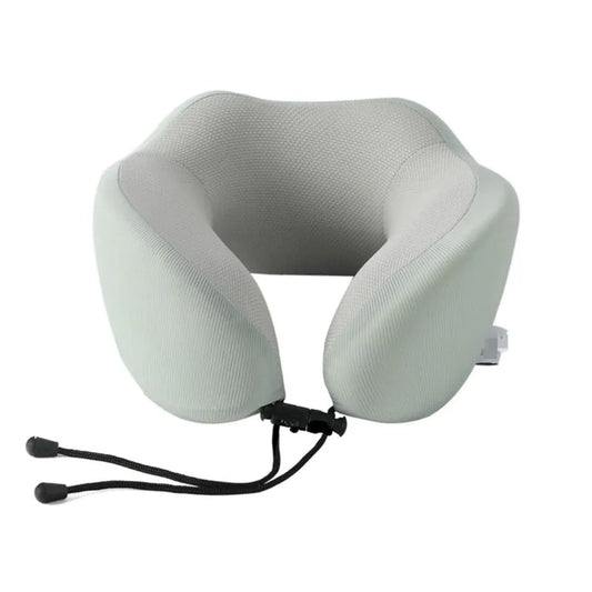 Memory Foam U Shaped Neck Pillow Travel Portable Office Nap Support Pillow - Green V528-NECK-PILLOW-LIGHT-GREEN-246037