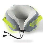 Memory Foam U Shaped Neck Pillow Travel Portable Office Nap Support Pillow - Green V528-NECK-PILLOW-LIGHT-GREEN-246037