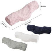 Orthopedic Memory Foam Cervical Neck Pillow for Sleep Support Slow Rebound - Pink V528-NECK-PILLOW-PINK-726741