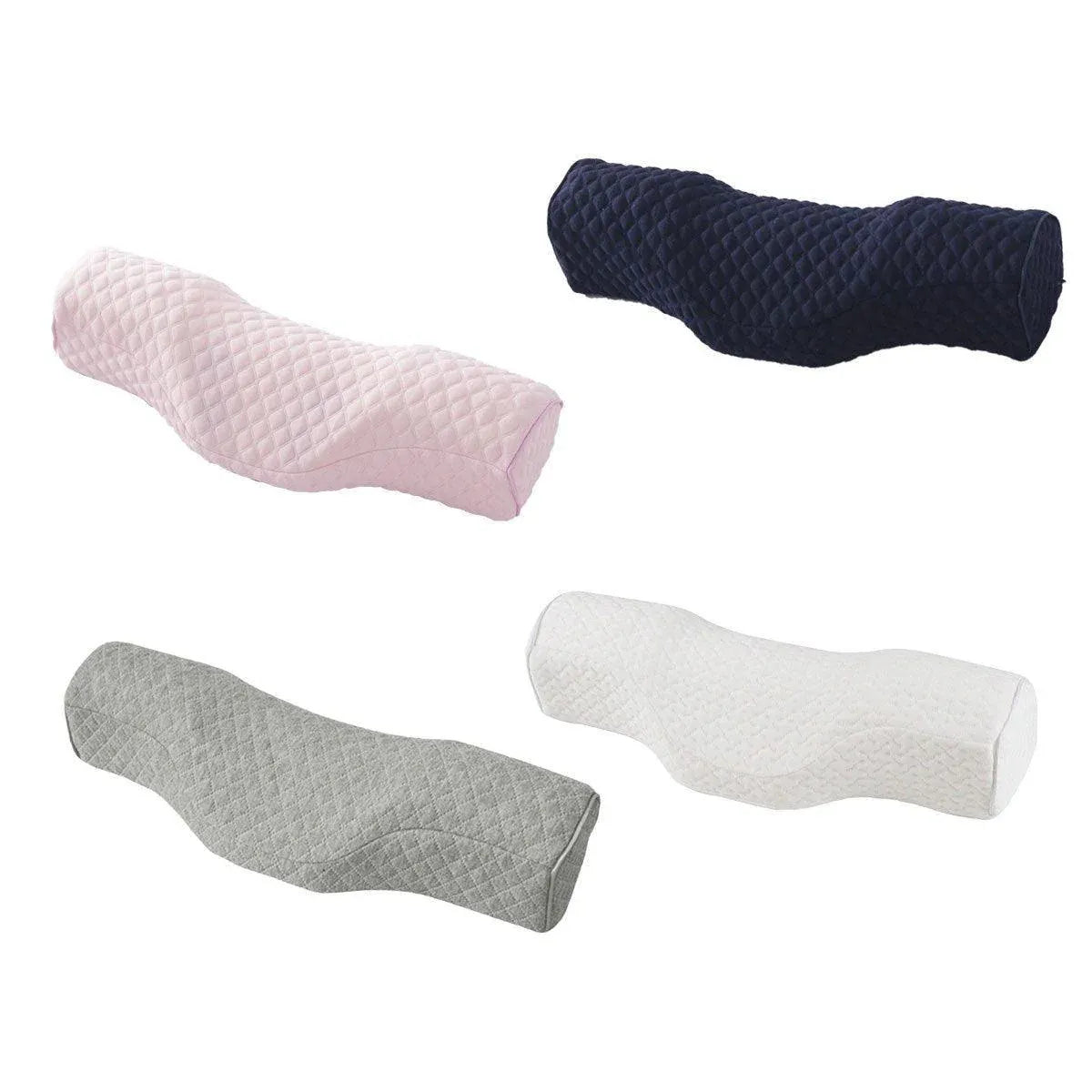 Orthopedic Memory Foam Cervical Neck Pillow for Sleep Support Slow Rebound - White V528-NECK-PILLOW-WHITE-525279