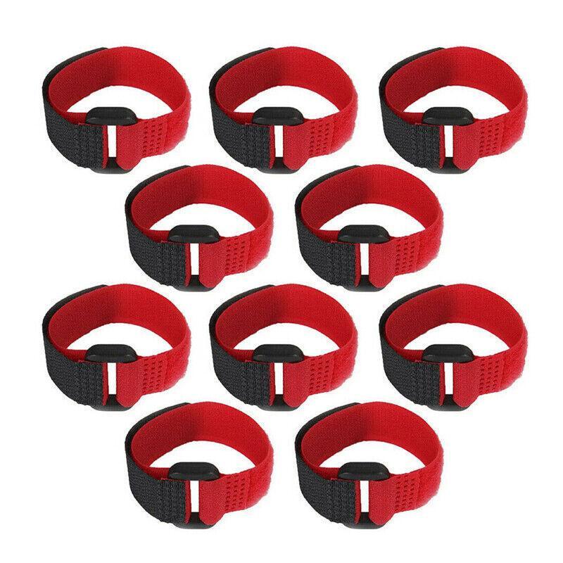 10pcs Rooster Anti Crow Collar Adjustable Nylon Neck Belt Poultry Sound Control - Red V528-NECKBELT-10PCS-RED-230160