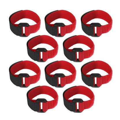 10pcs Rooster Anti Crow Collar Adjustable Nylon Neck Belt Poultry Sound Control - Red V528-NECKBELT-10PCS-RED-230160