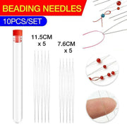 10Pc Big Eye Beading Needles for Jewelry & Bracelet DIY V528-NEEDLE-38823