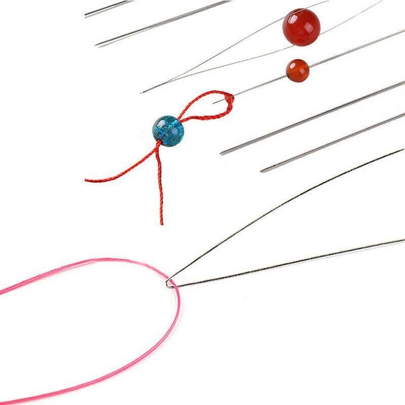 10Pc Big Eye Beading Needles for Jewelry & Bracelet DIY V528-NEEDLE-38823