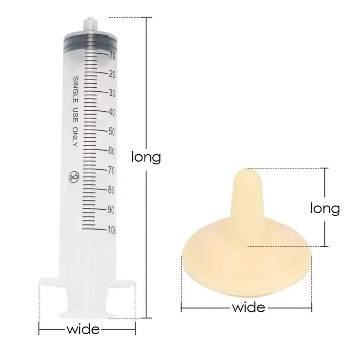 Kitten Puppy Pet Feeding Syringe Feeder Cat Dog Nursing Bottle with Pacifier - M-4PCS V528-NEEDLE-FEEDER-M-104727