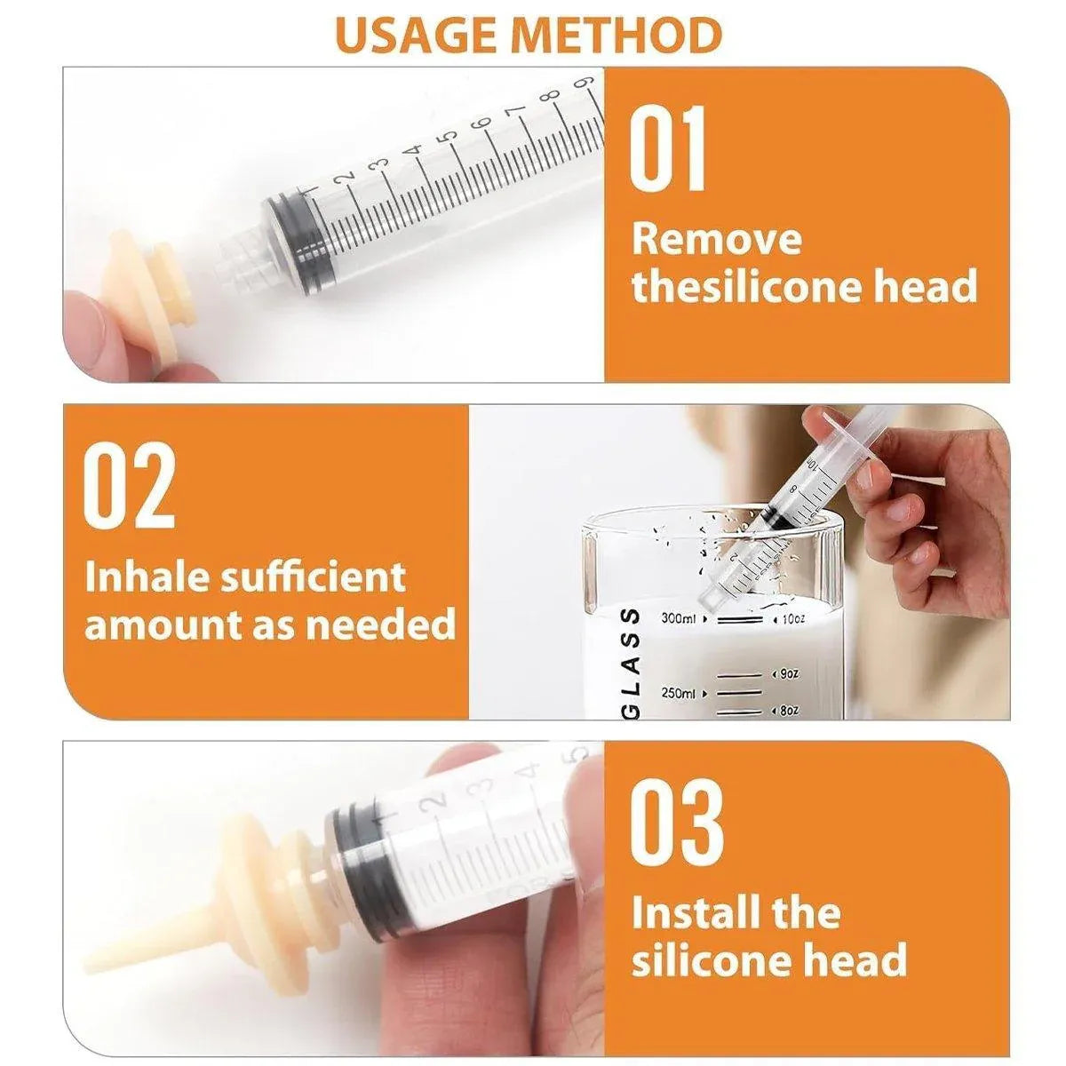 Kitten Puppy Pet Feeding Syringe Feeder Cat Dog Nursing Bottle with Pacifier - M-4PCS V528-NEEDLE-FEEDER-M-104727