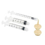 Kitten Puppy Pet Feeding Syringe Feeder Cat Dog Nursing Bottle with Pacifier - S-5PCS V528-NEEDLE-FEEDER-S-260063