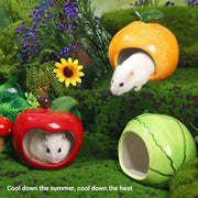 Ceramic Hamster Nest Shelter Landscaping Supplies Small Animal Hideout House - Cloud V528-NEST-CLOUD-BLUE-965154