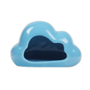 Ceramic Hamster Nest Shelter Landscaping Supplies Small Animal Hideout House - Cloud V528-NEST-CLOUD-BLUE-965154