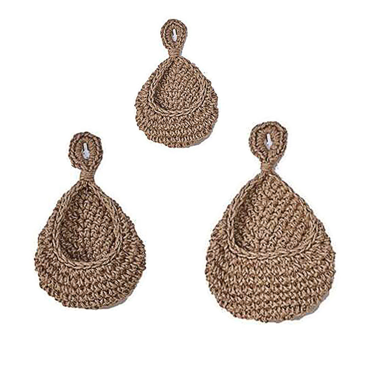 3pcs Boho Hanging Wall Baskets Woven Vegetable Fruit Storage Pouch Kitchen Decor V528-NET-BAG-3PCS-429989