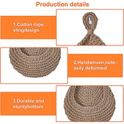 3pcs Boho Hanging Wall Baskets Woven Vegetable Fruit Storage Pouch Kitchen Decor V528-NET-BAG-3PCS-429989