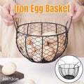 Egg Basket Fruit Storage Basket Blue Iron Basket Home Sundries Organiser Holder V528-NET-BASKET-227641