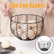 Egg Basket Fruit Storage Basket Blue Iron Basket Home Sundries Organiser Holder V528-NET-BASKET-227641