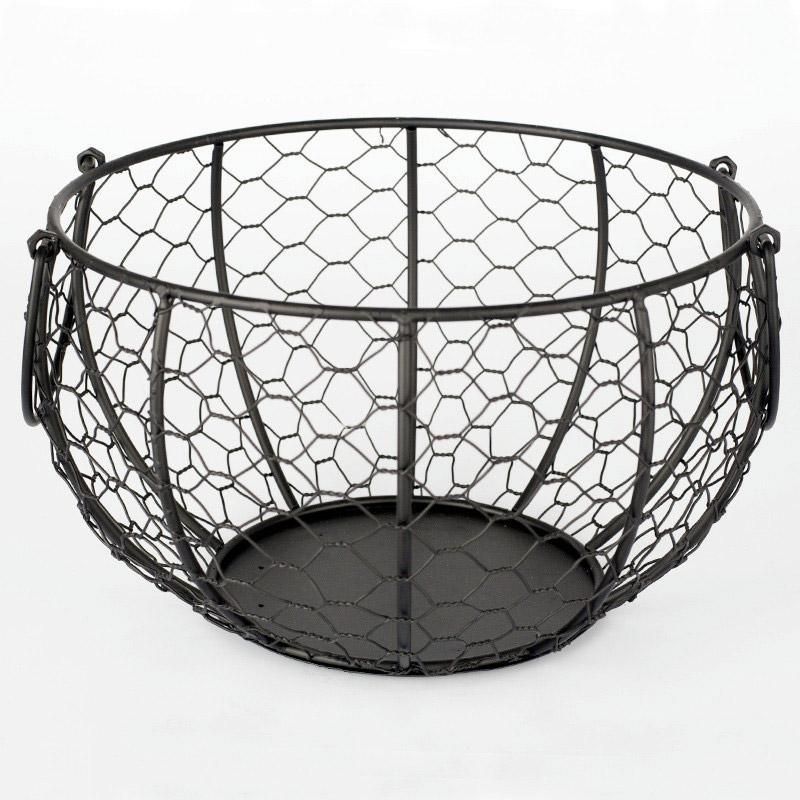 Egg Basket Fruit Storage Basket Blue Iron Basket Home Sundries Organiser Holder V528-NET-BASKET-227641