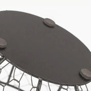 Egg Basket Fruit Storage Basket Blue Iron Basket Home Sundries Organiser Holder V528-NET-BASKET-227641