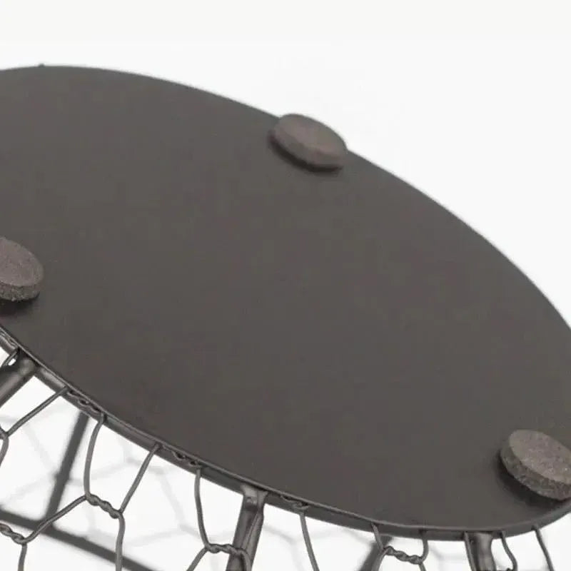 Egg Basket Fruit Storage Basket Blue Iron Basket Home Sundries Organiser Holder V528-NET-BASKET-227641