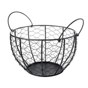 Egg Basket Fruit Storage Basket Blue Iron Basket Home Sundries Organiser Holder V528-NET-BASKET-227641