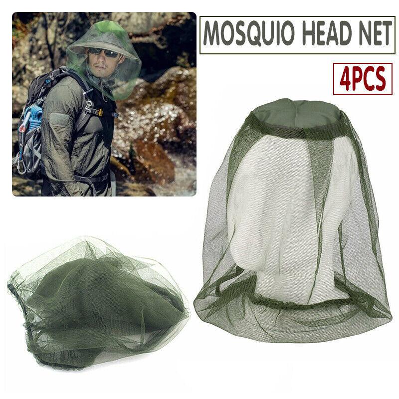 Outdoor Mosquito Head Net Fly Insect Bug Protector for Camping Hiking Fishing V528-NETMESHHAT-4PCS-119989