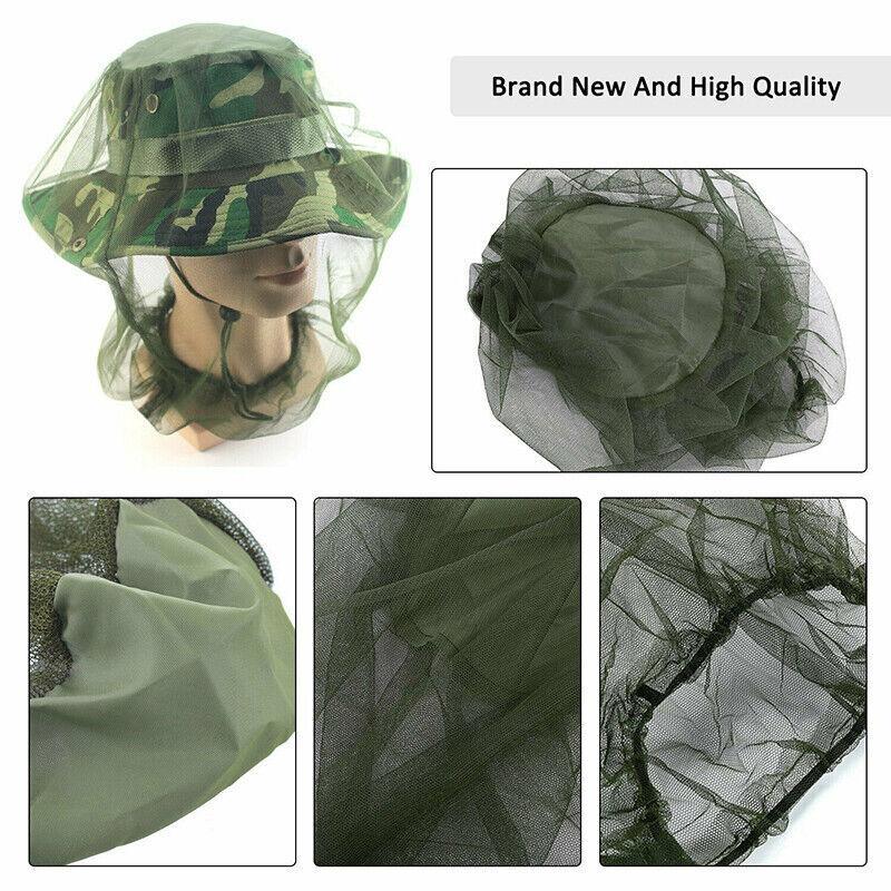 Outdoor Mosquito Head Net Fly Insect Bug Protector for Camping Hiking Fishing V528-NETMESHHAT-4PCS-119989