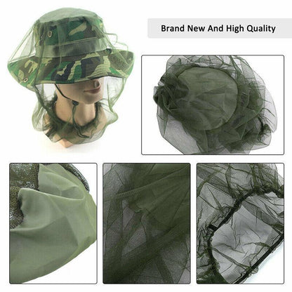 Outdoor Mosquito Head Net Fly Insect Bug Protector for Camping Hiking Fishing V528-NETMESHHAT-4PCS-119989