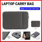 Grey Laptop Macbook Notebook Sleeve Bag Travel Carry Case Cover For 11 13 14 15 Inch Lap Top - 11Inch V528-NEWLAPTOPBAG-GREY-11-772016