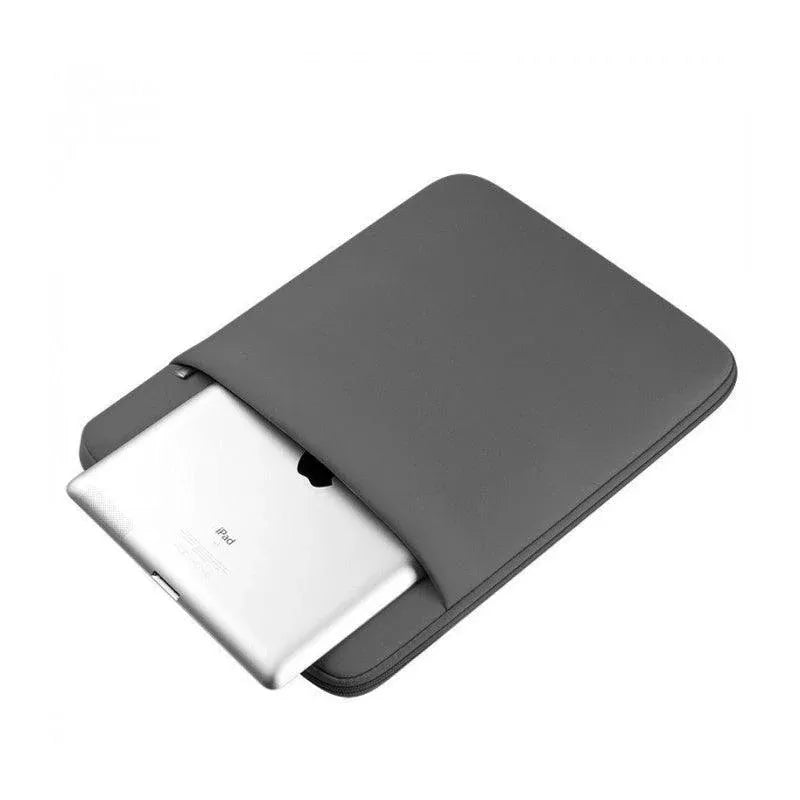 Grey Laptop Macbook Notebook Sleeve Bag Travel Carry Case Cover For 11 13 14 15 Inch Lap Top - 15Inch