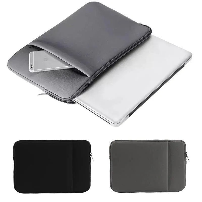 Grey Laptop Macbook Notebook Sleeve Bag Travel Carry Case Cover For 11 13 14 15 Inch Lap Top - 15Inch