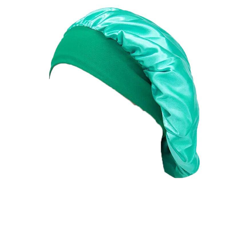 Sleeping Bonnet Hair Wrap Silk Satin Cap Women Elastic Night Soft Hat Headwear - Light Blue V528-NIGHTCAP-LIGHTBLUE-994084