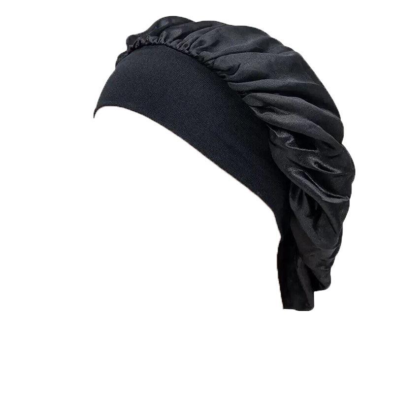Sleeping Bonnet Hair Wrap Silk Satin Cap Women Elastic Night Soft Hat Headwear - Light Blue V528-NIGHTCAP-LIGHTBLUE-994084
