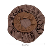 Sleeping Bonnet Hair Wrap Silk Satin Cap Women Elastic Night Soft Hat Headwear - Rose Red V528-NIGHTCAP-ROSERED-318937