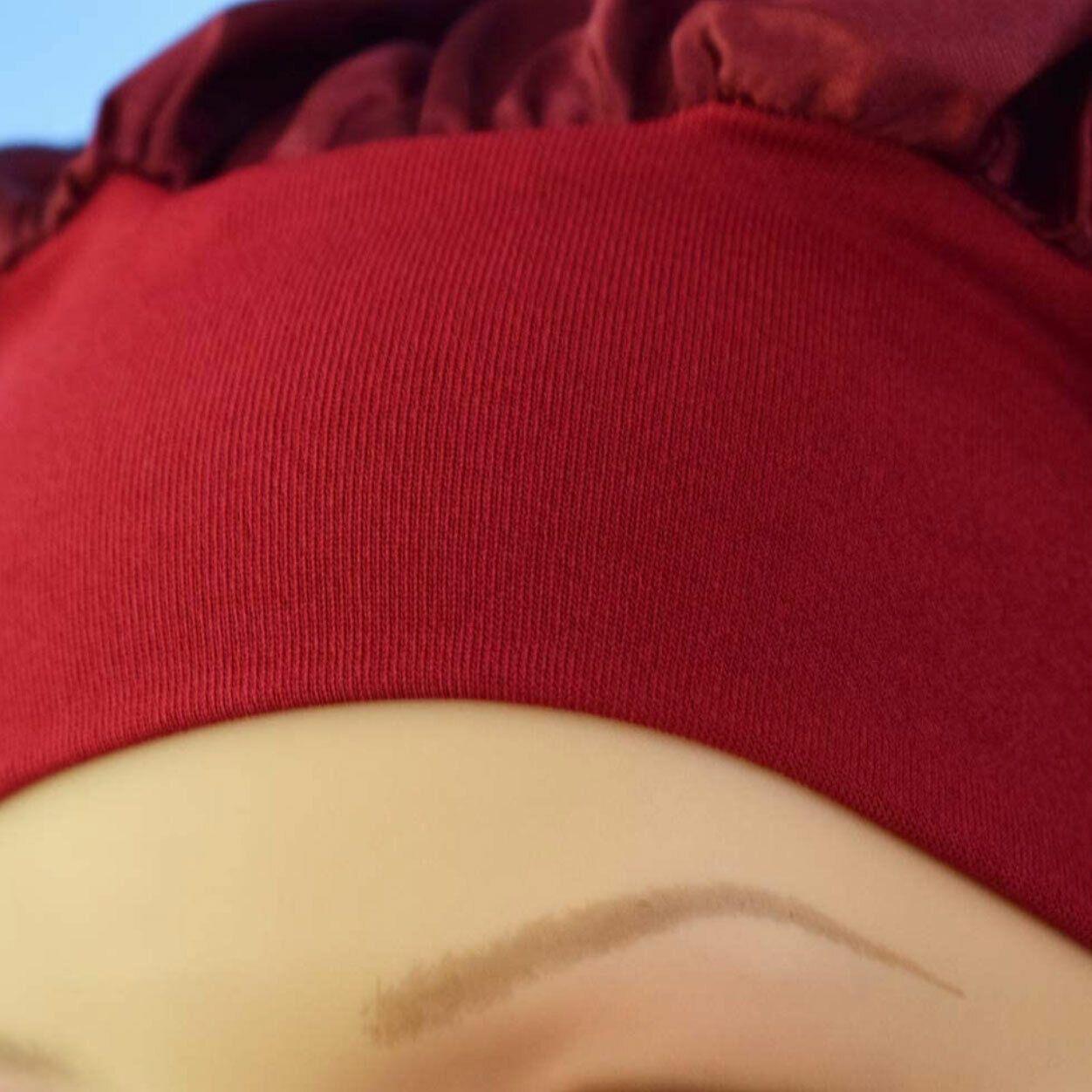 Sleeping Bonnet Hair Wrap Silk Satin Cap Women Elastic Night Soft Hat Headwear - Rose Red V528-NIGHTCAP-ROSERED-318937