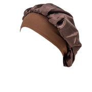 Sleeping Bonnet Hair Wrap Silk Satin Cap Women Elastic Night Soft Hat Headwear - Rose Red V528-NIGHTCAP-ROSERED-318937
