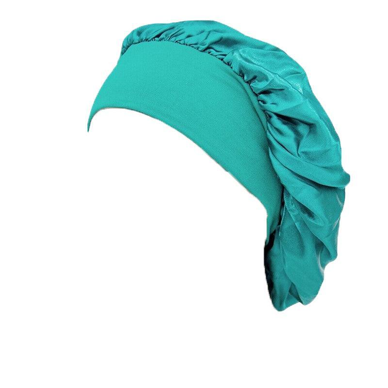 Sleeping Bonnet Hair Wrap Silk Satin Cap Women Elastic Night Soft Hat Headwear - Rose Red V528-NIGHTCAP-ROSERED-318937