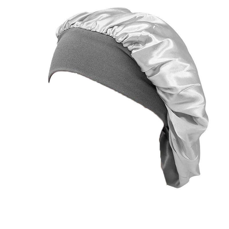 Sleeping Bonnet Hair Wrap Silk Satin Cap Women Elastic Night Soft Hat Headwear - Rose Red V528-NIGHTCAP-ROSERED-318937
