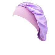 Sleeping Bonnet Hair Wrap Silk Satin Cap Women Elastic Night Soft Hat Headwear - Rose Red V528-NIGHTCAP-ROSERED-318937