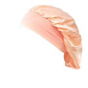 Sleeping Bonnet Hair Wrap Silk Satin Cap Women Elastic Night Soft Hat Headwear - Rose Red V528-NIGHTCAP-ROSERED-318937