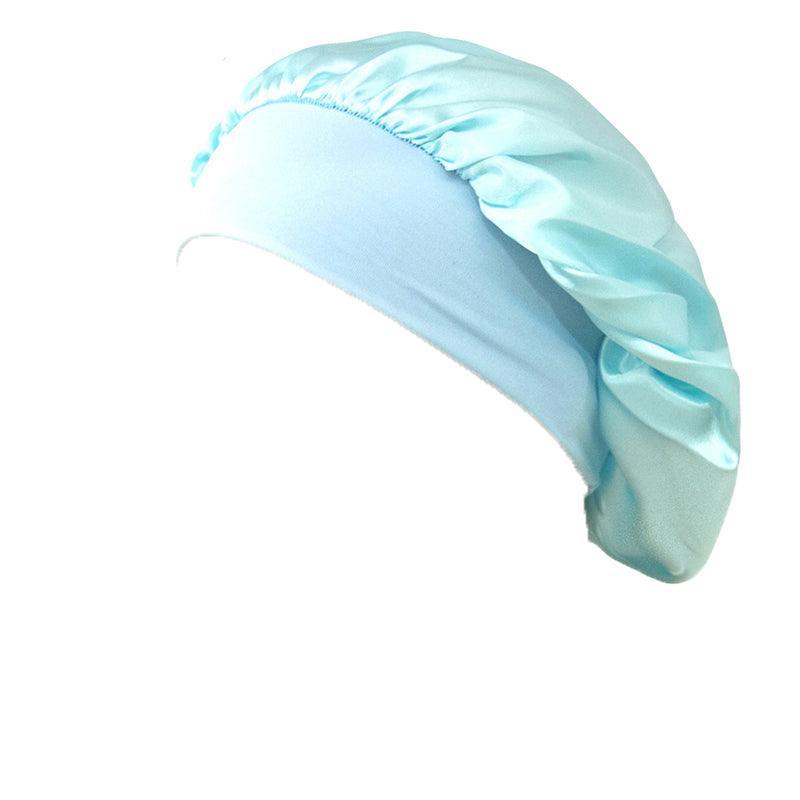 Sleeping Bonnet Hair Wrap Silk Satin Cap Women Elastic Night Soft Hat Headwear - Rose Red V528-NIGHTCAP-ROSERED-318937