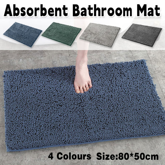 Anti-Slip Bathroom Mat Water-Absorbing Floor Mat Foot Mat Non-Slip Door Mat - Dark Grey V528-NON-SLIP-MAT-DARK-GREY-697726