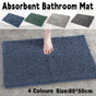 Anti-Slip Bathroom Mat Water-Absorbing Floor Mat Foot Mat Non-Slip Door Mat - Dark Grey V528-NON-SLIP-MAT-DARK-GREY-697726