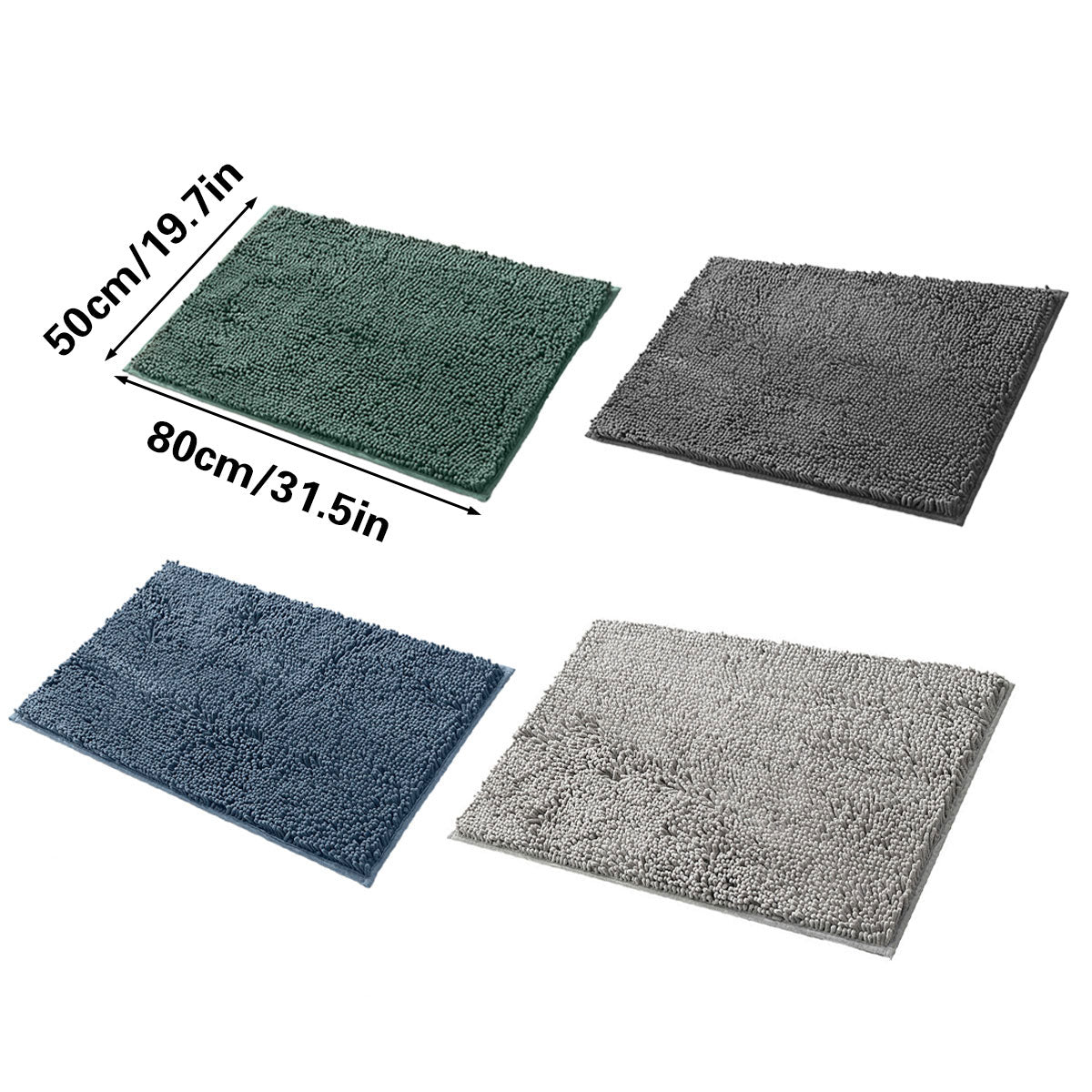 Anti-Slip Bathroom Mat Water-Absorbing Floor Mat Foot Mat Non-Slip Door Mat - Dark Grey V528-NON-SLIP-MAT-DARK-GREY-697726