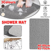 Anti Slip Bathroom Mat Non Slip Shower Floor Mat Quick Dry Soft Comfortable Rug - Grey-45x75cm V528-NON-SLIP-MAT-GREY-45-75-910874