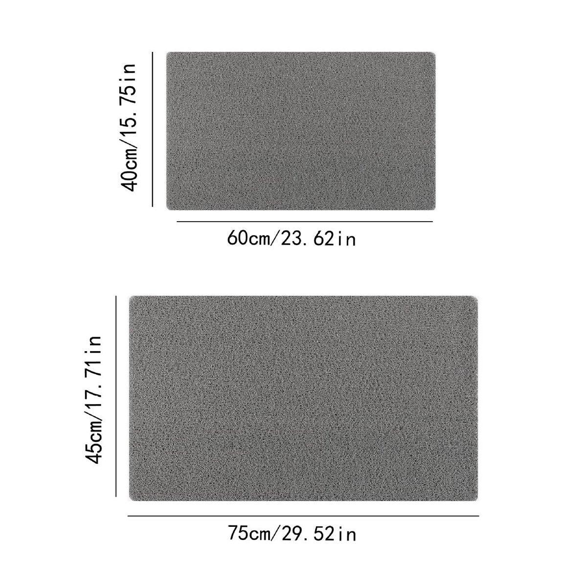 Anti Slip Bathroom Mat Non Slip Shower Floor Mat Quick Dry Soft Comfortable Rug - Grey-45x75cm V528-NON-SLIP-MAT-GREY-45-75-910874