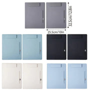2pcs Leather Clipboard Conference File Holder Hotel Menu Pad Durable Board Clip - Black V528-NOTE-CLIP-BLACK-2PCS-834871