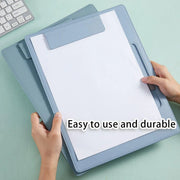 2pcs Leather Clipboard Conference File Holder Hotel Menu Pad Durable Board Clip - Black V528-NOTE-CLIP-BLACK-2PCS-834871