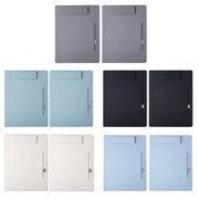 2pcs Leather Clipboard Conference File Holder Hotel Menu Pad Durable Board Clip - Black V528-NOTE-CLIP-BLACK-2PCS-834871